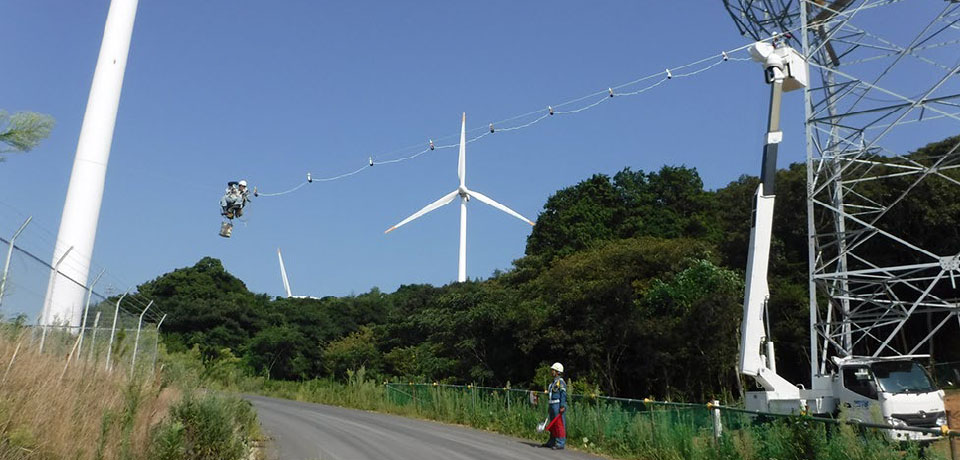 地中送配電線工事